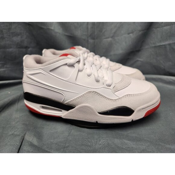 Nike Boys Air Jordan 4 RM (GS) Sneakers Mesh White Red Size 5.5 NEW NO BOX! - Picture 9 of 11